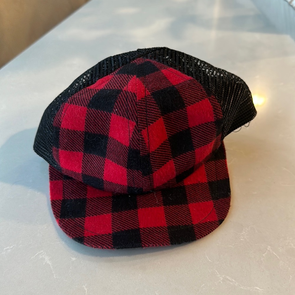 George Hats Buffalo plaid trucker hat